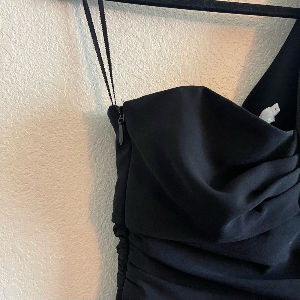 A.L.C. Walden Jumpsuit One Sleeve in Black Asymmetric Women’s Size 4 - Picture 5 of 10